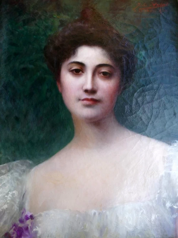 Ritratto di Alice Aviat, la moglie di Albert Aviat